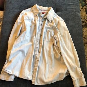 Denim button up from target